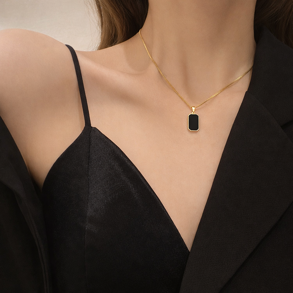 Rectangular Pendant Necklace – Daily (N1202) – image 1