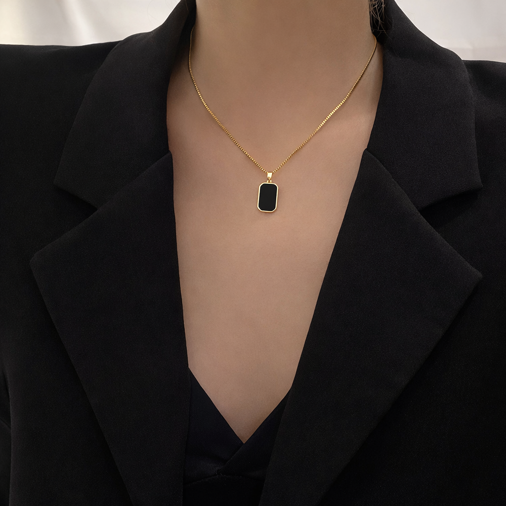 Rectangular Pendant Necklace – Daily (N1202) – image 3